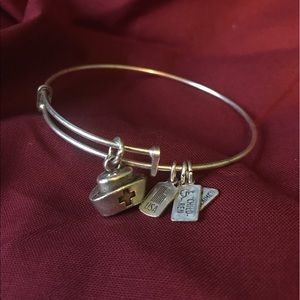nursing Alex and Ani bracelet