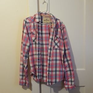 Hollister Long Sleeve Mens Shirt Large