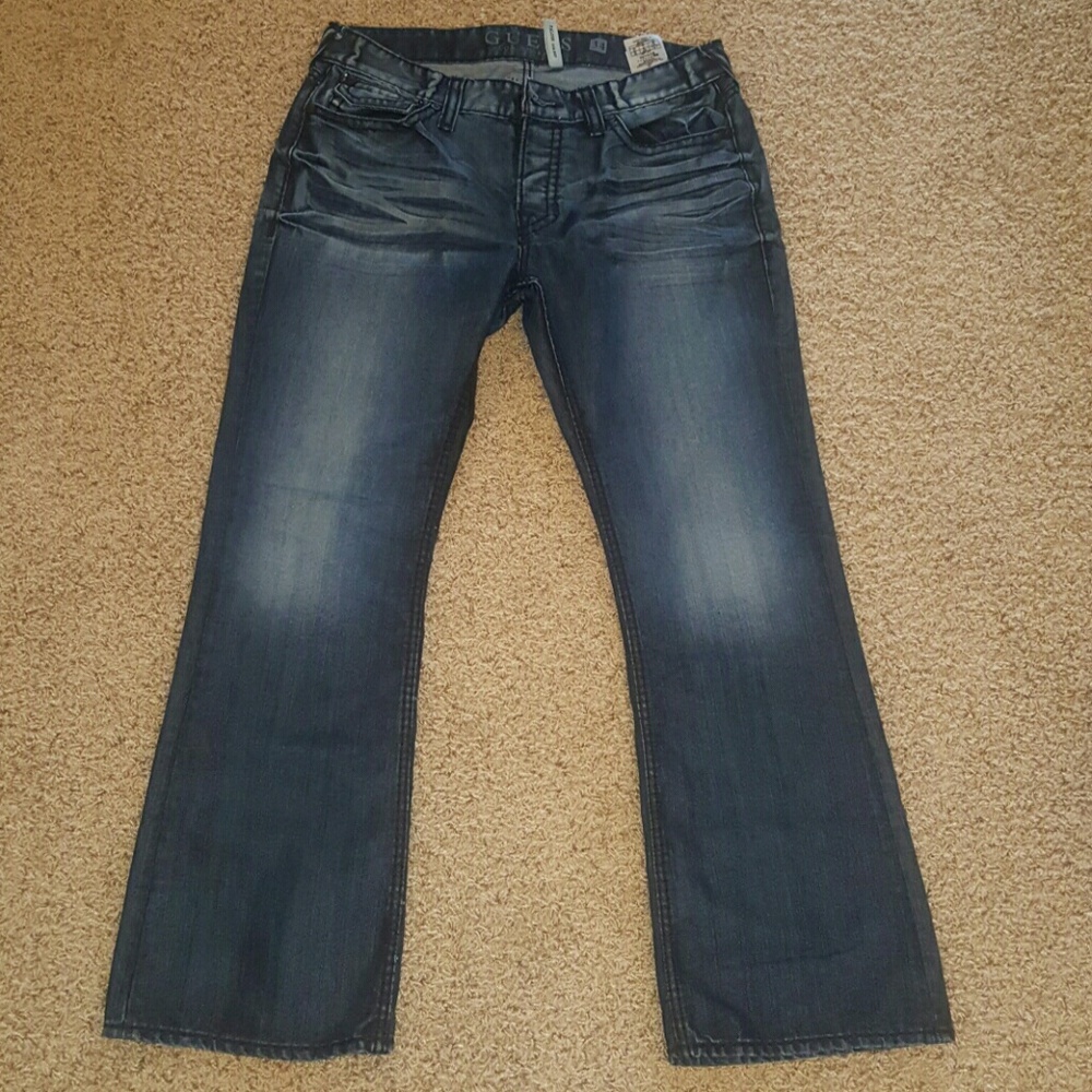 Men's Guess slim boot jeans