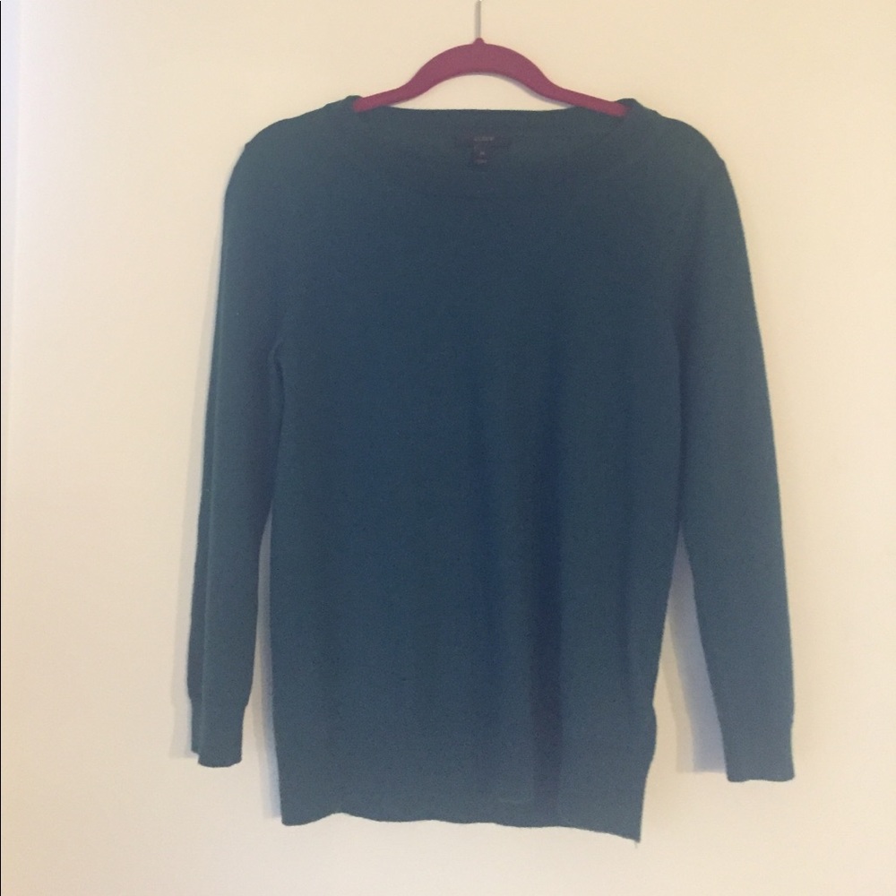Green j.crew sweater
