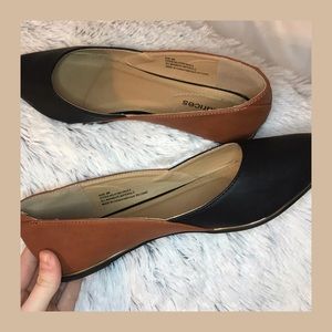 Great flats, worn twice