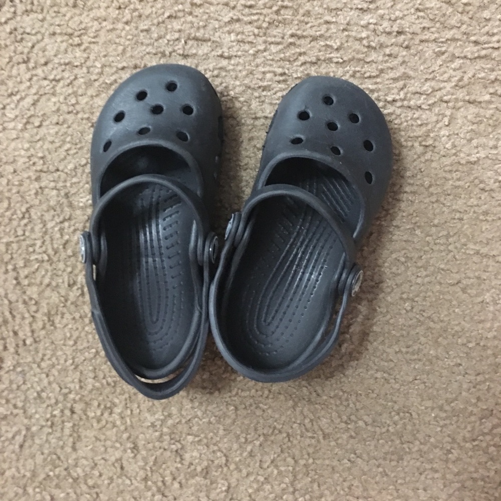 Girls Black Mary Jane Style Crocs