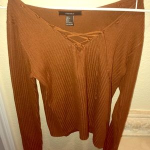Cute Forever21 Brown Sweater
