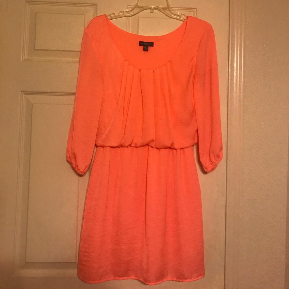 Coral pink dress