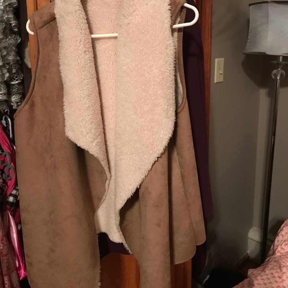 Sueded vest