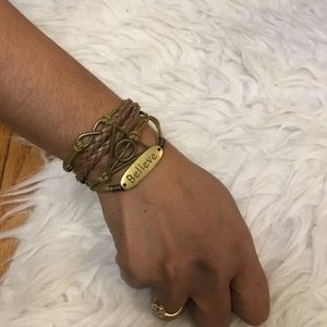 Brown Stacked Bracelet