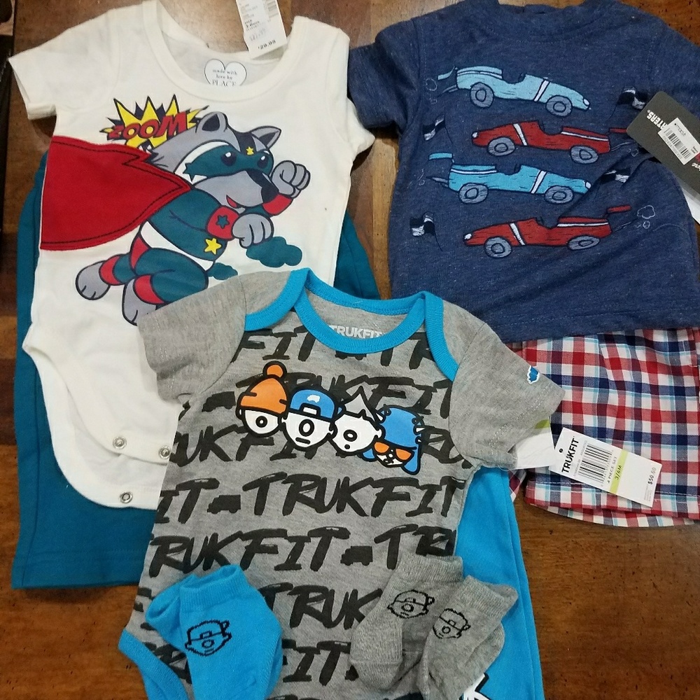 Lot of 3, NWT 3-6 mo Outfits
