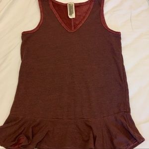 Free people peplum mini dress