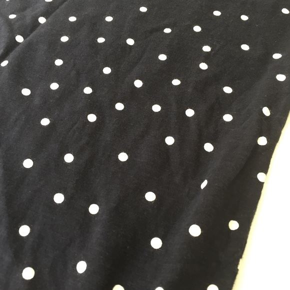 Ann Taylor • Navy polka dot tshirt - Picture 3 of 3