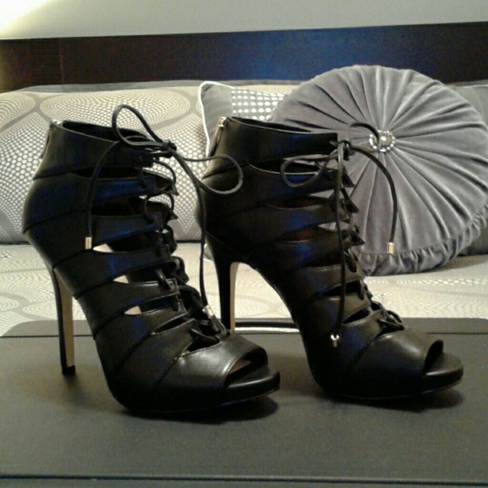 Lace up booties