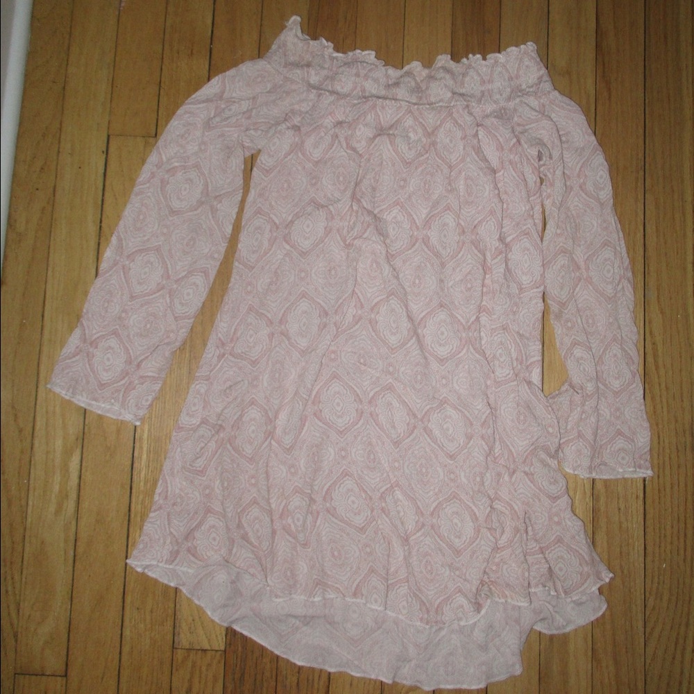 Patterned pink dress