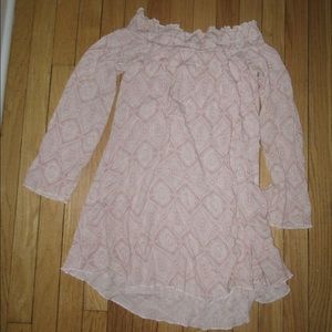 Patterned pink dress