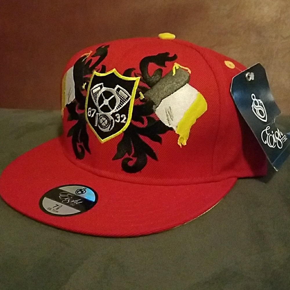 New Era 8732 Lambo Motor Club Red Fitted Wool Cap