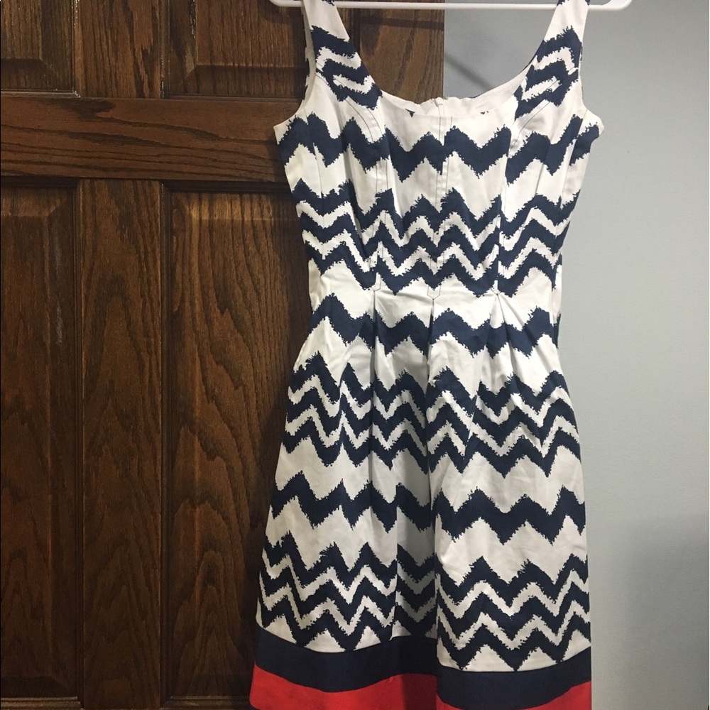 Nine West Chevron Nautical Dress