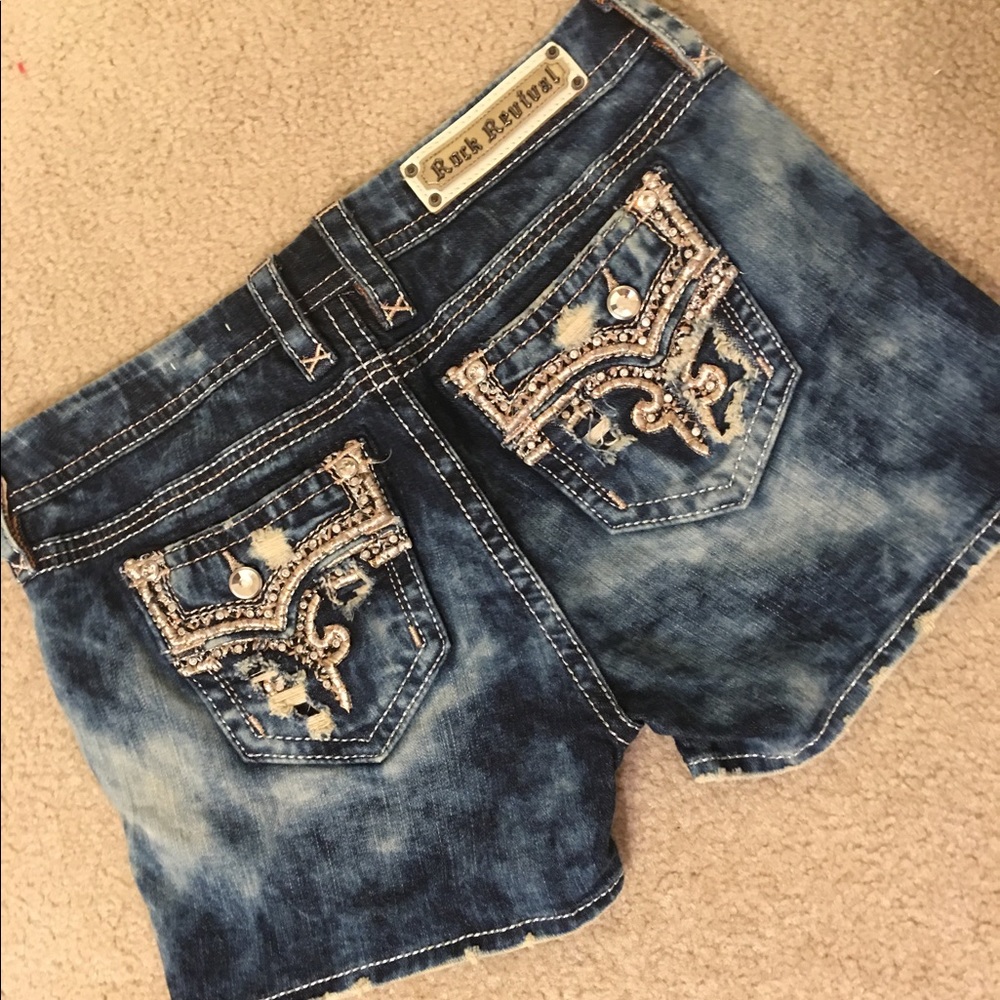 Denim shorts