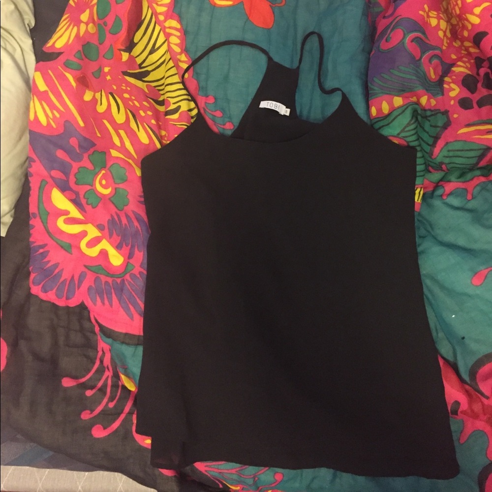 Racerback chiffon top