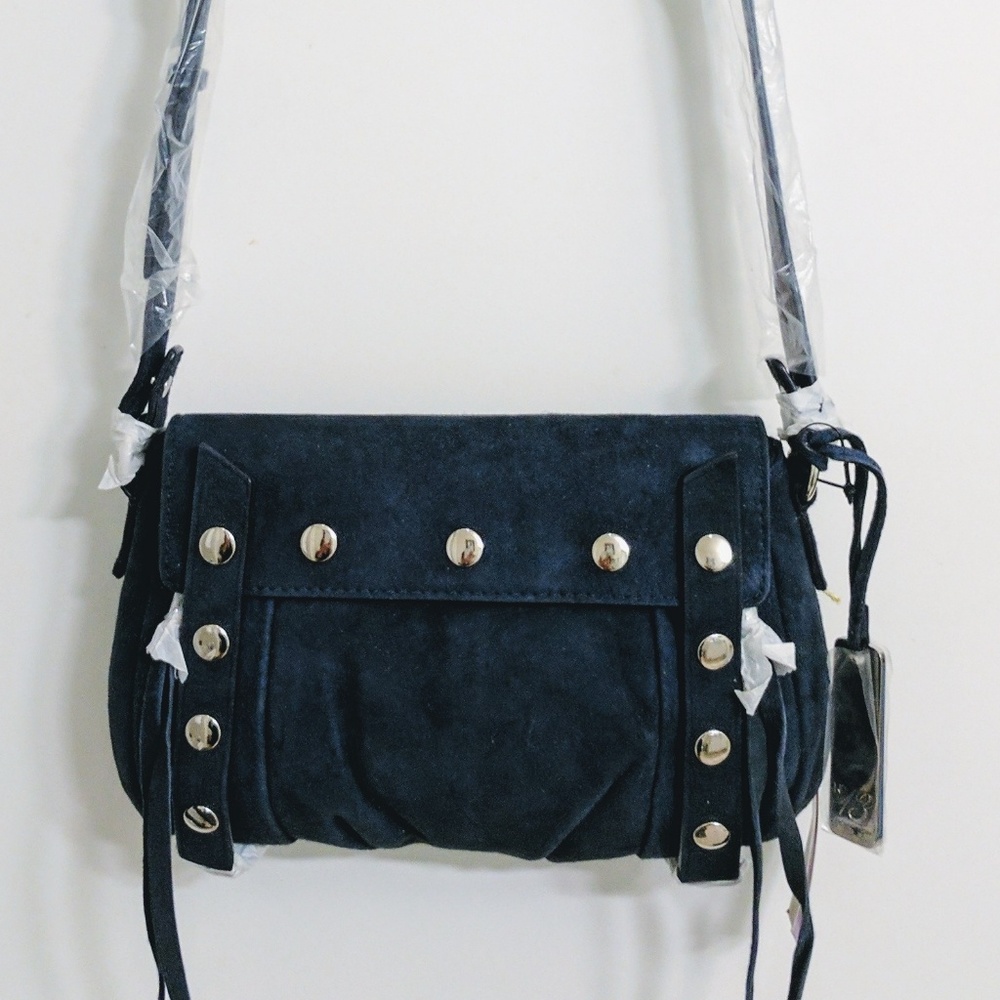 NEW Botkier Navy Suede Cross Body / Shoulder Bag
