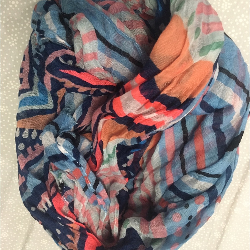 Long colorful scarf