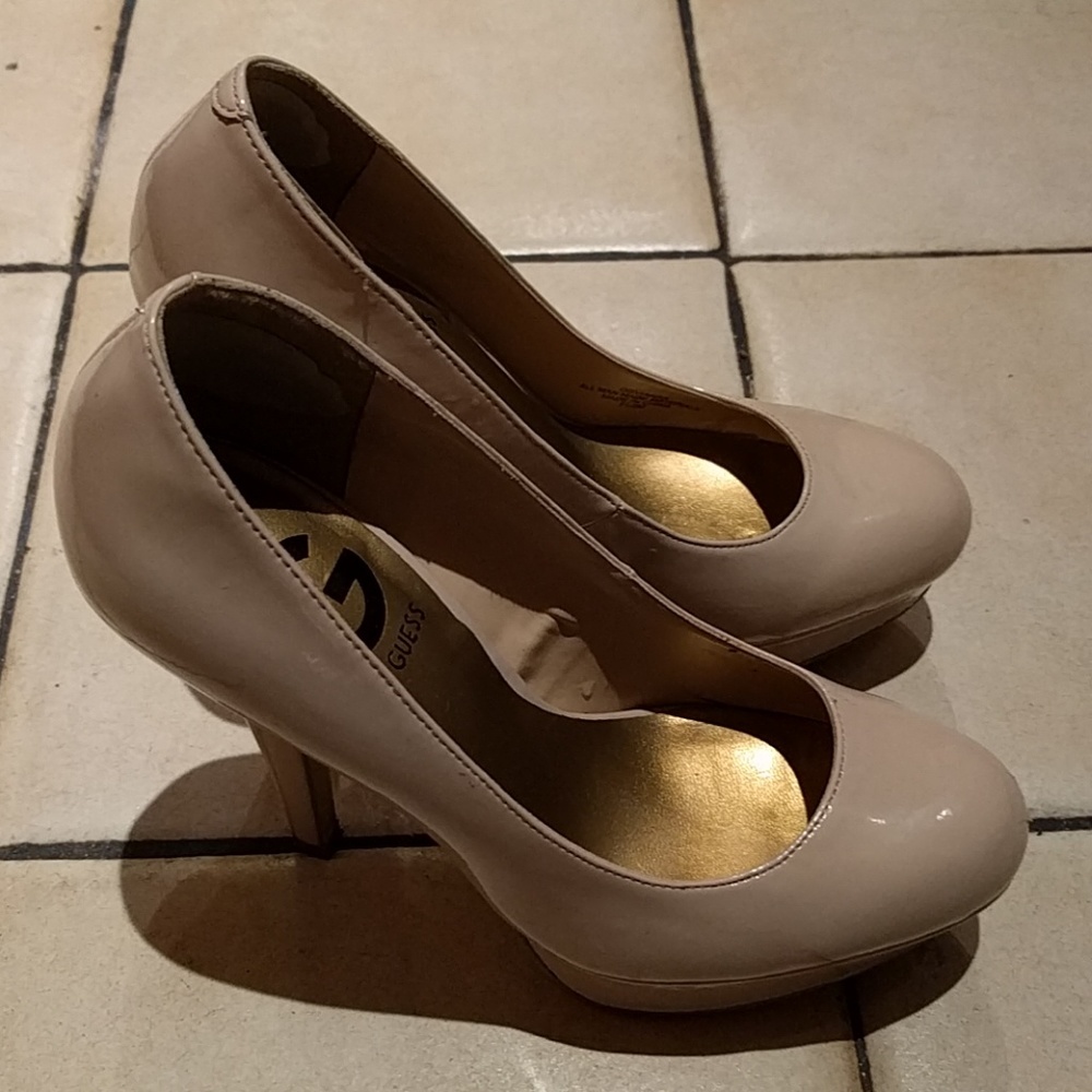 Guess Nude platform heels