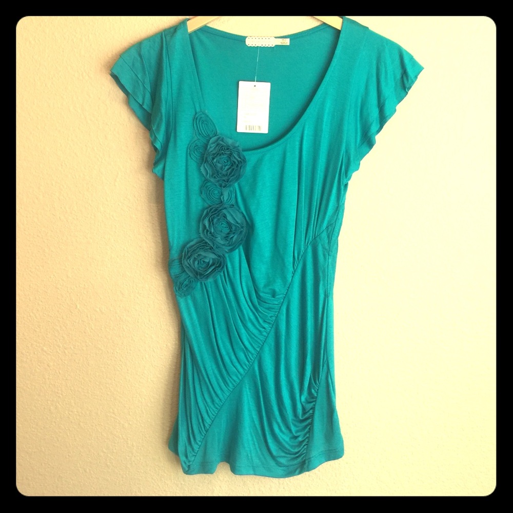 Pins and Needles Flutter-Sleeve Shirt