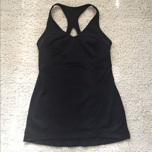 Lululemon Women's Black Racerback Tank Top Size 6