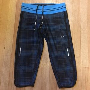 Nike plaid capris