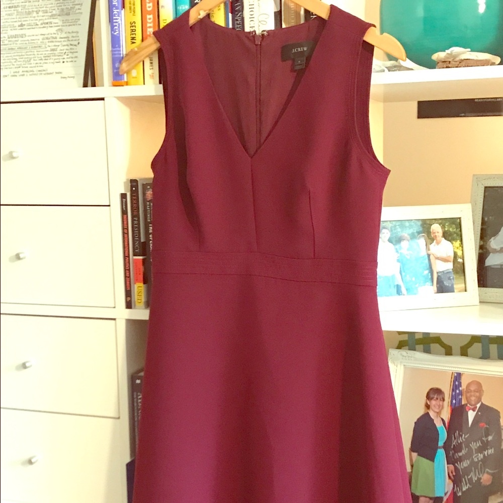 Maroon JCrew Dress