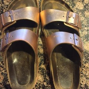 bronze birkenstocks