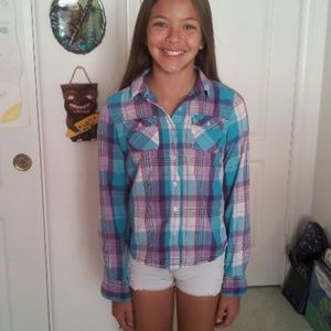 Girl's Multicolored Flannel