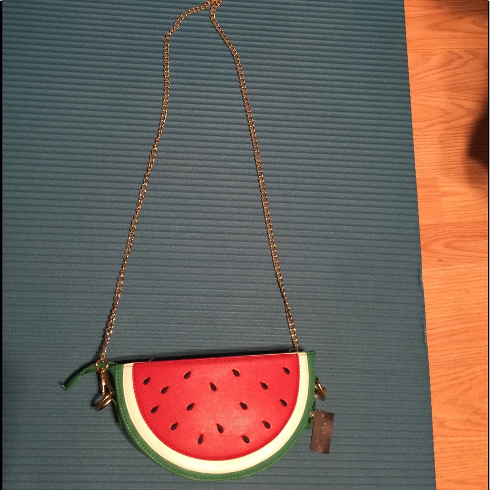 NWOT Watermelon Clutch/ Crossbody Purse