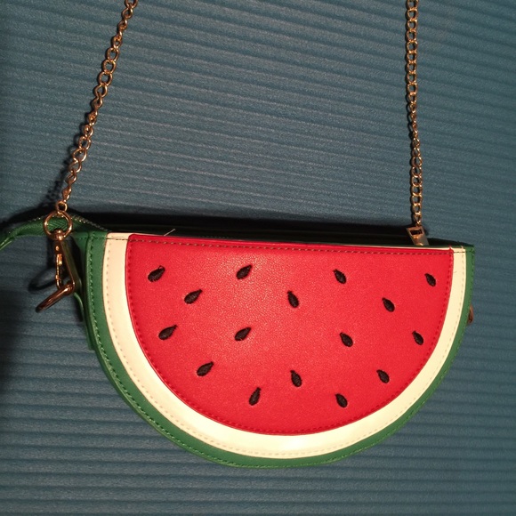 NWOT Watermelon Clutch/ Crossbody Purse - Picture 2 of 4