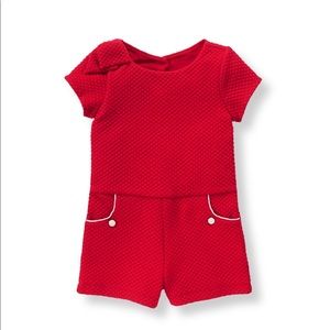 Janie And Jack Red Romper NWT, size 5T