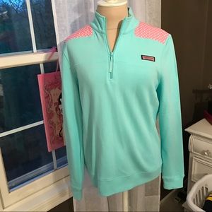 Blue & Pink Vineyard Vines Shep Sweatshirt