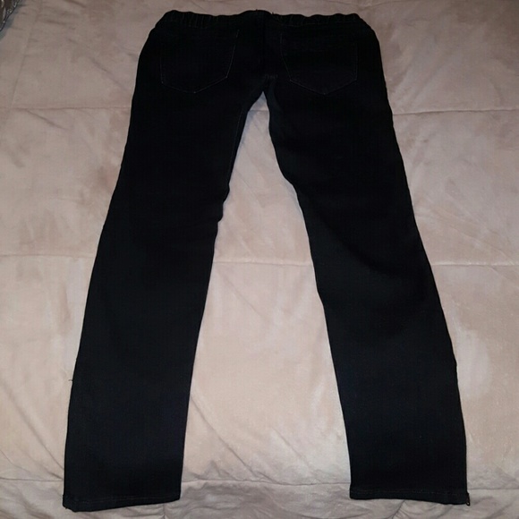 Black stretchy Jeggings with Zipper - Picture 4 of 4