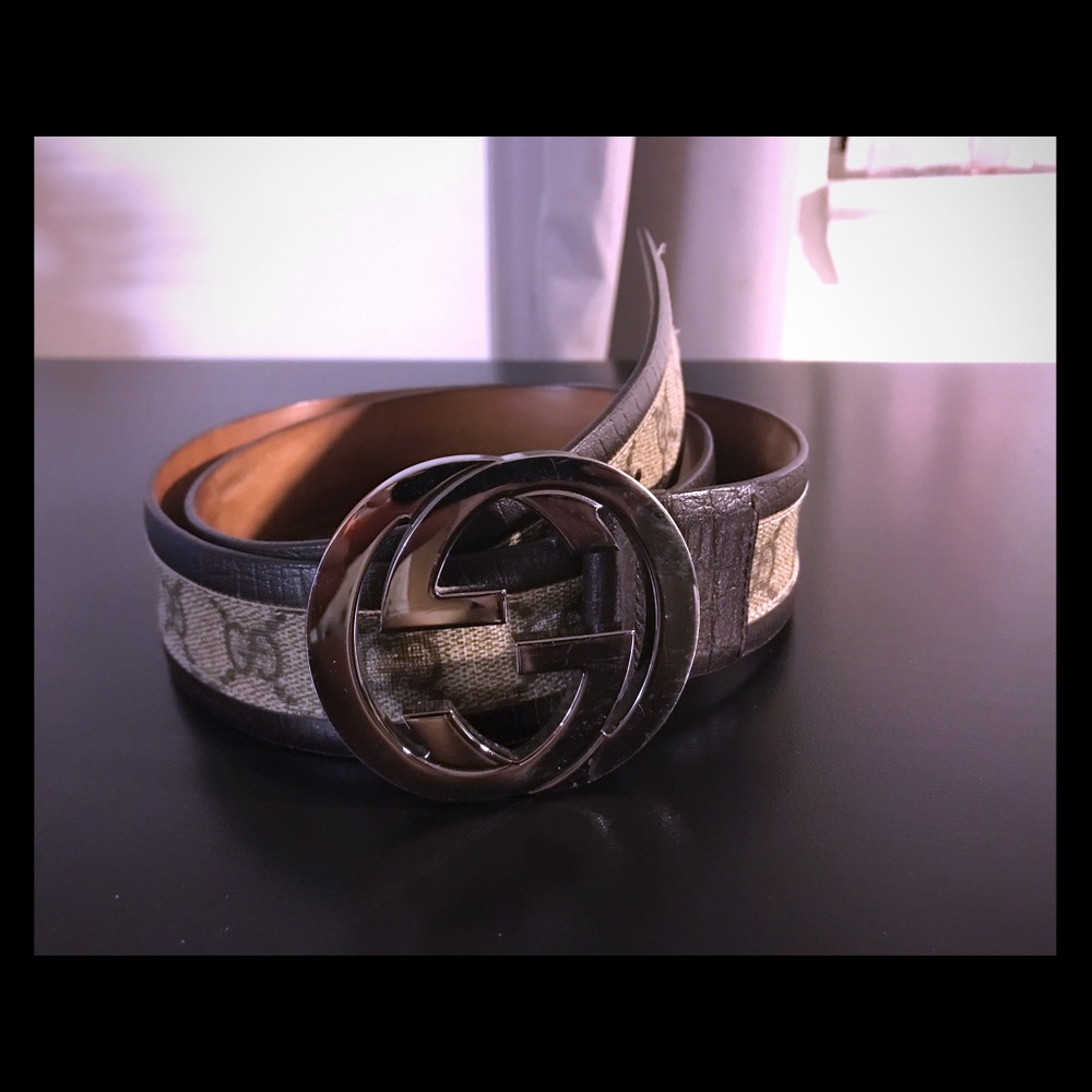 Gucci leather belt