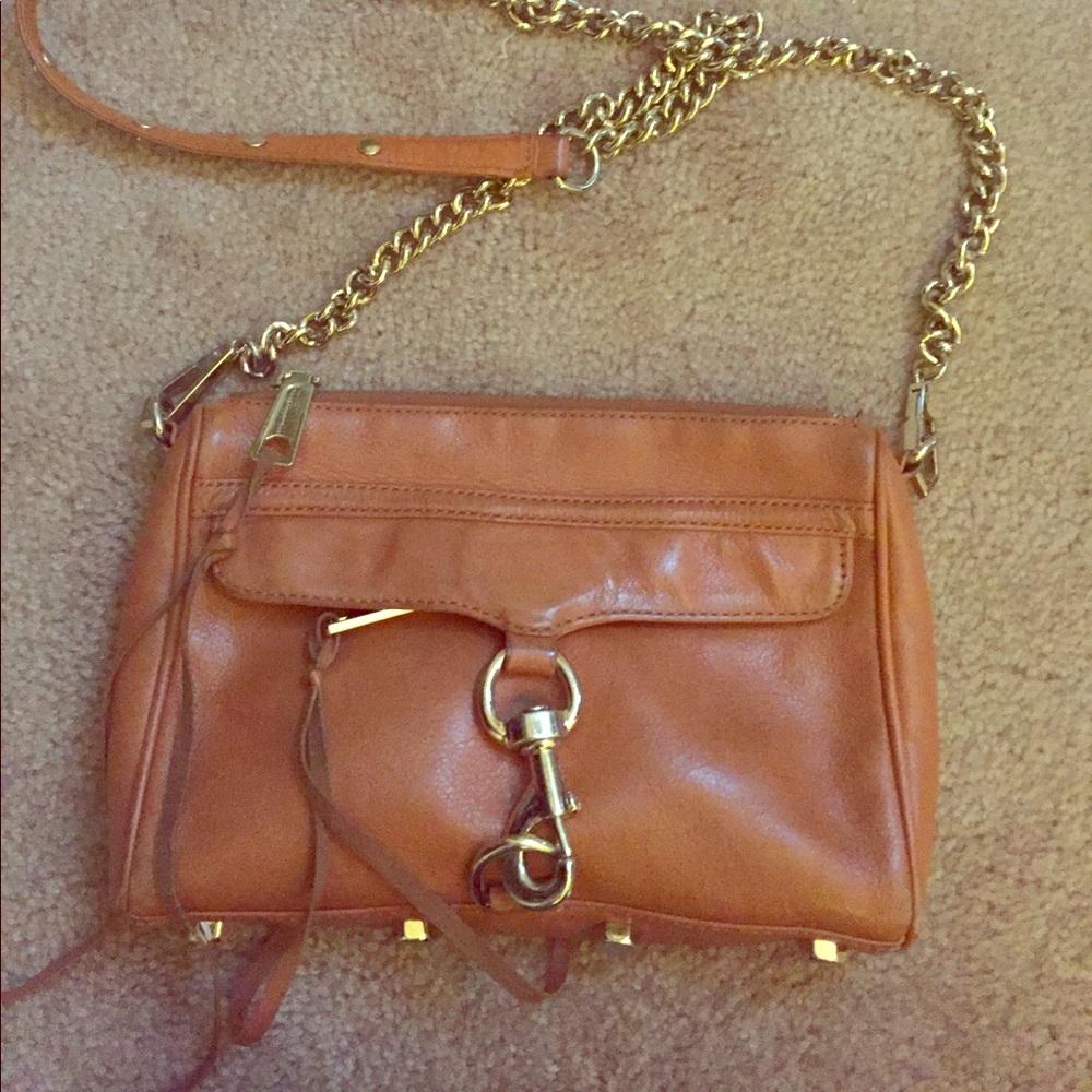 Rebecca minkoff light brown crossbody