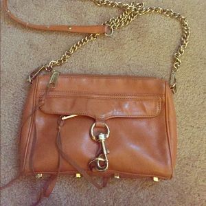 Rebecca minkoff light brown crossbody