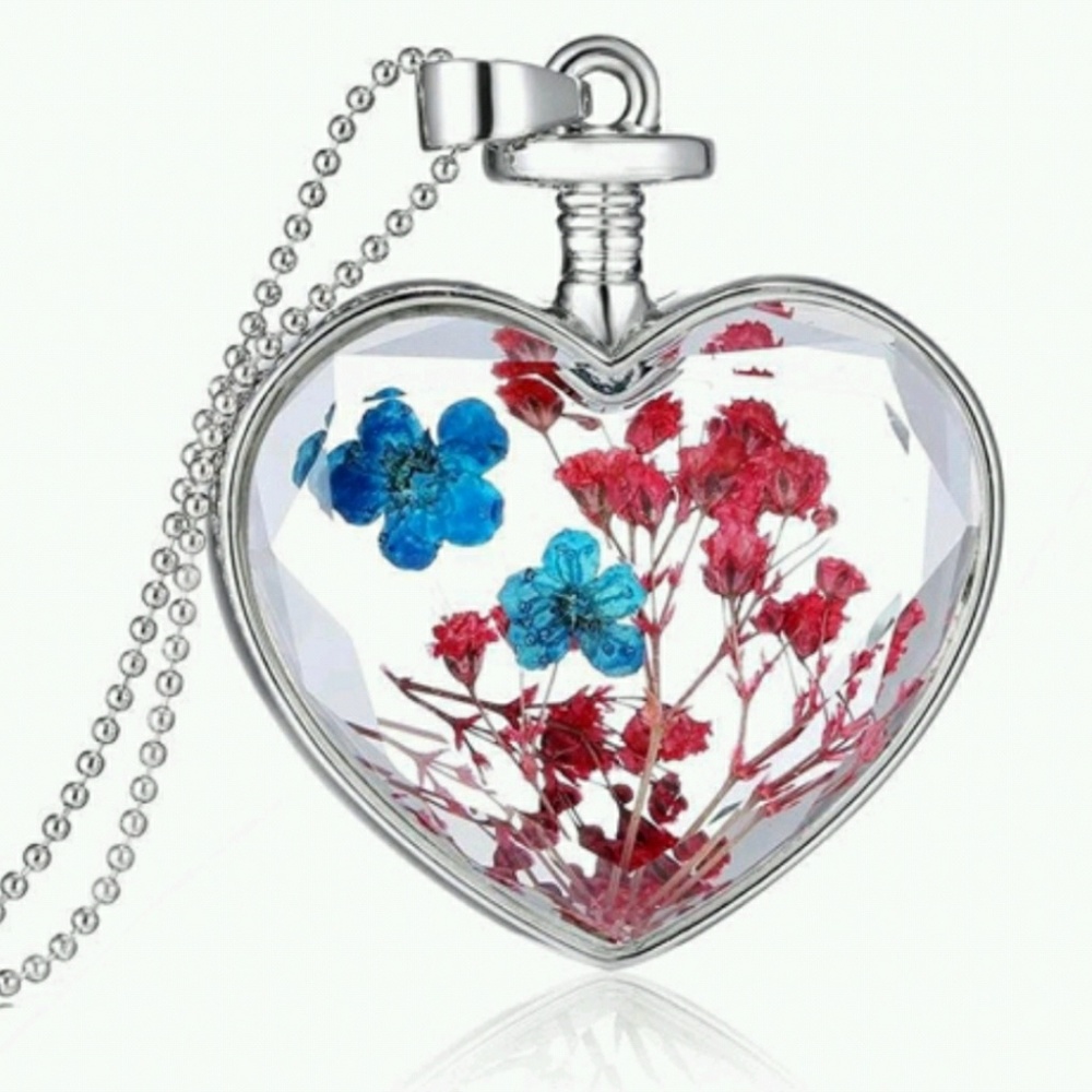 3 FOR $15. Dried Flower Necklace-colors vary - Picture 5 of 8