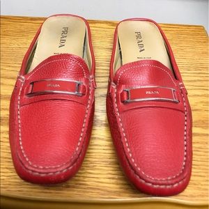 Prada Leather Mules
