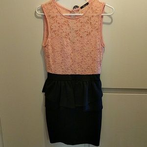Blush Pink Lace Dress