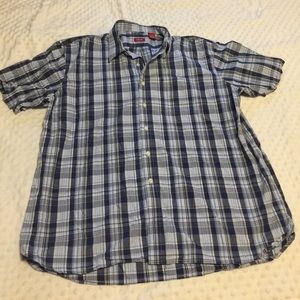 IZOD Men's Button Down Shirt Short Sleeve