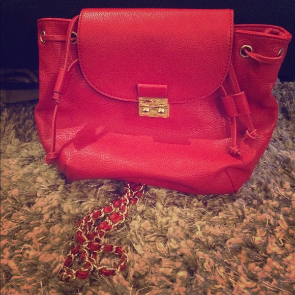 Red backpack