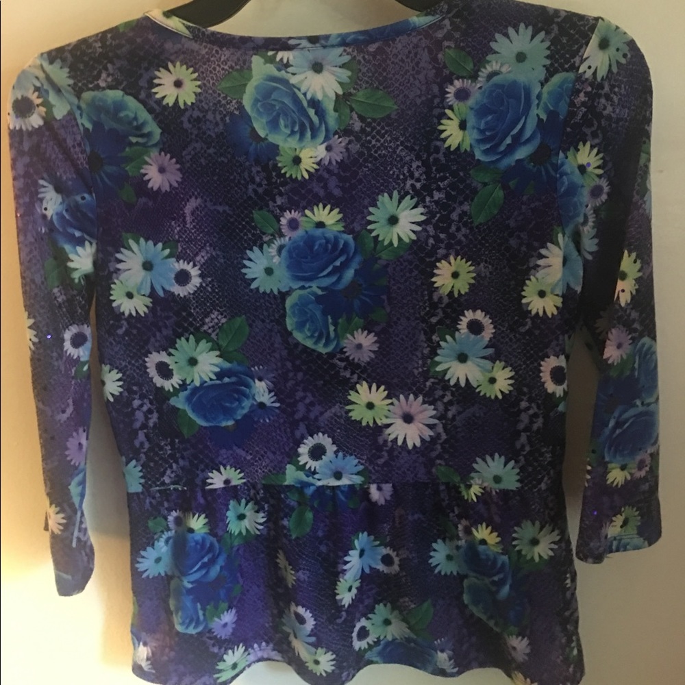 2/$25 🛍 Justice Girls 3/4 Sleeve Babydoll Shirt - Picture 3 of 3