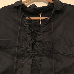 Free people cross shirt