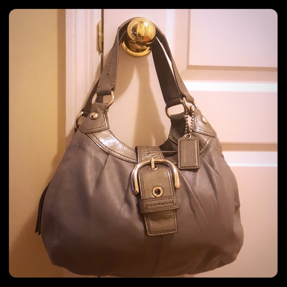 Coach grey purse