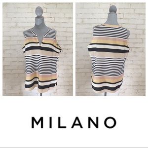 Milano | Sleeveless Blouse | Striped | L