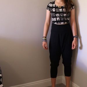 American Apparel black harem pants
