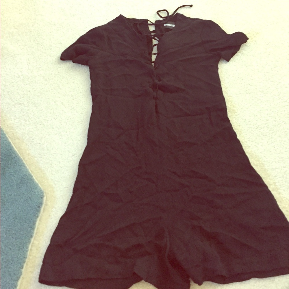 Reformation black romper