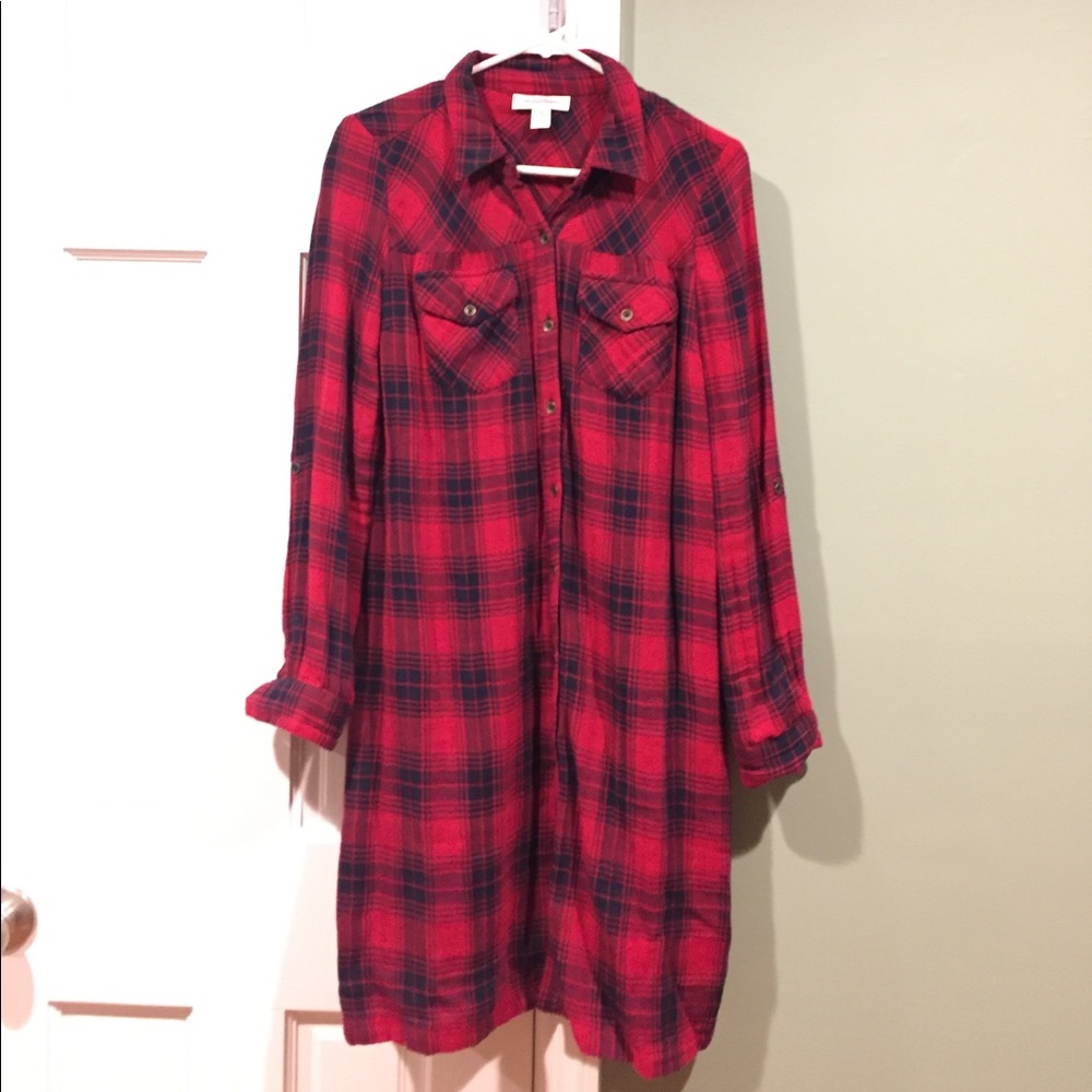 Motherhood button-up dress