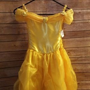 NEW HANDMADE BELLE GOWN W/GLOVES N HEADBAND SZ 6-8